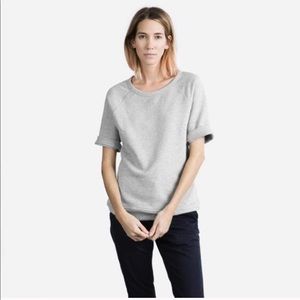 Everlane Short Sleeve Sweat Shirt Crew Neck
